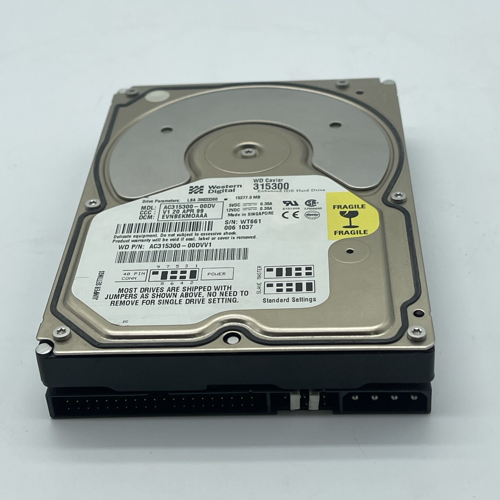 Western Digital Caviar 315300 15GB HDD AC31500 AC315300-60DV(1209)