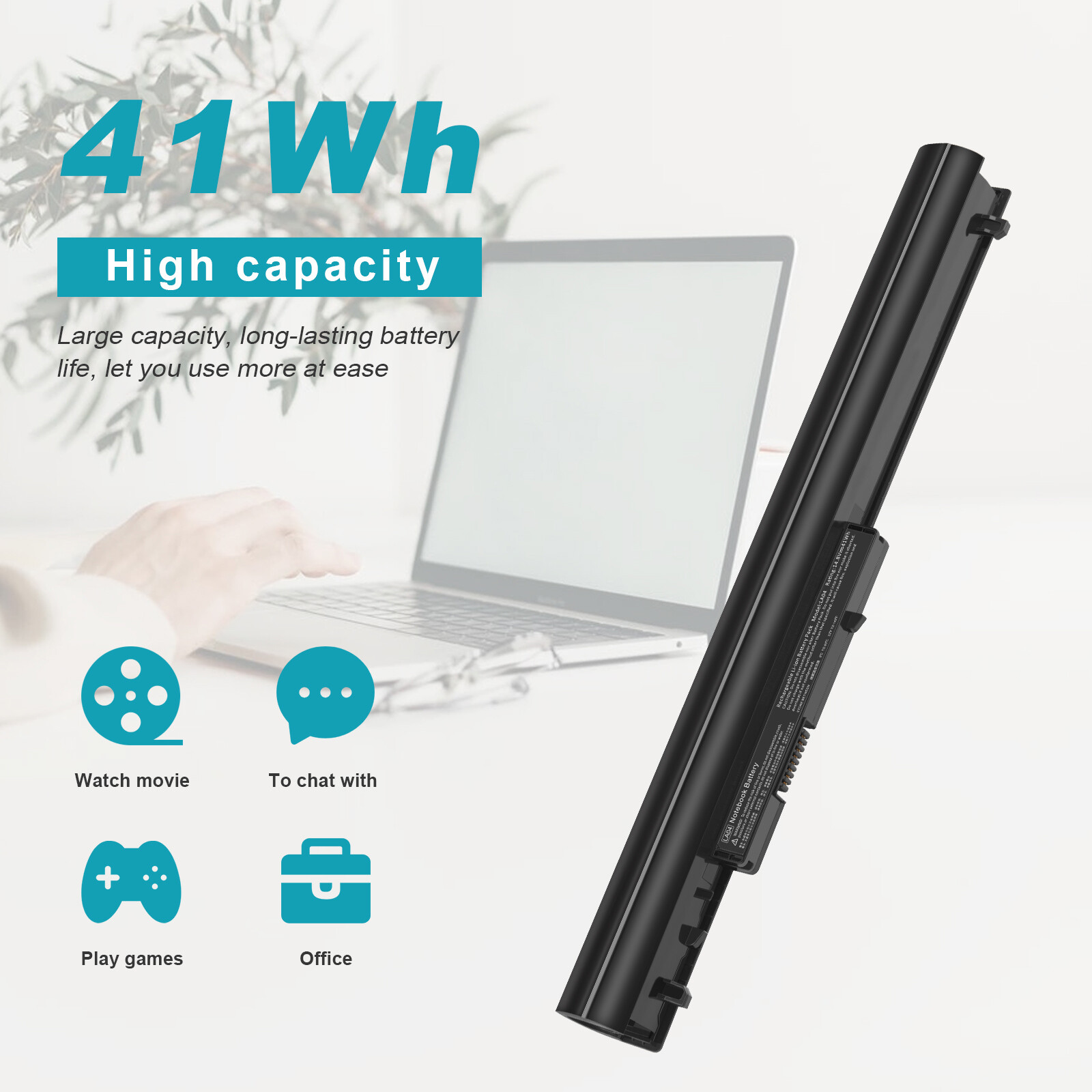 LA03 LA04 Battery for HP 15-F233WM 15-F247NR 15-F271WM 15-F272WM 776622-001 41Wh