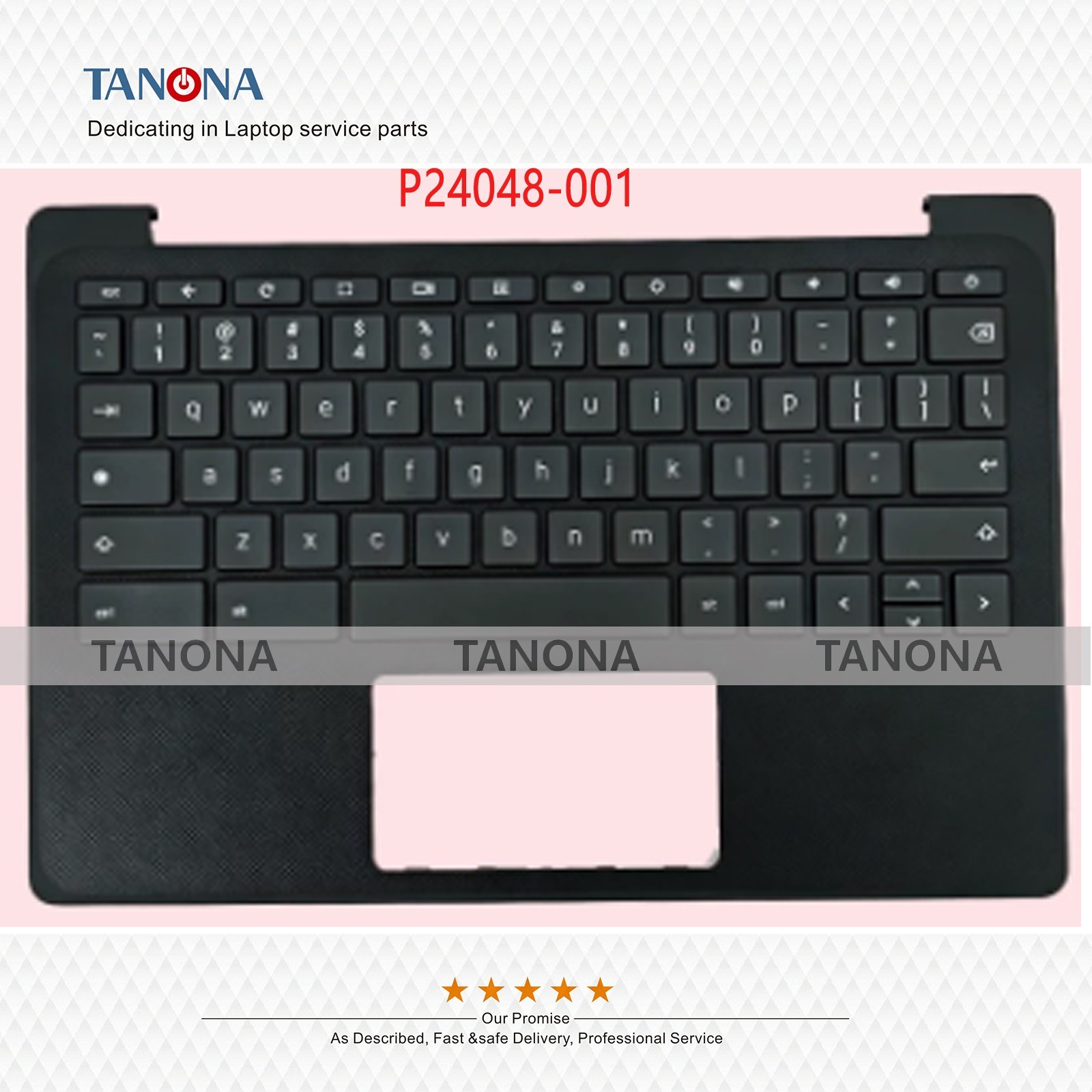 New P24048-001 For HP Chromebook Fortis G1m 11 Palmrest Upper Case + Keyboard