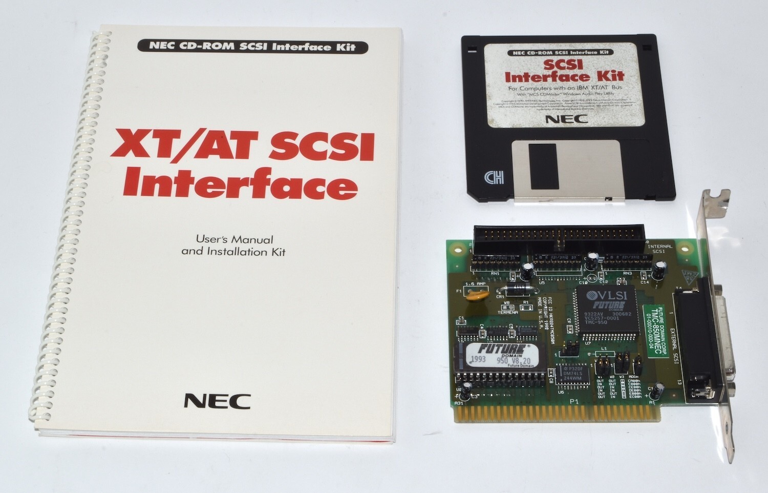 *Vintage* 1993 NEC ISA SCSI-1 Host Adapter, PC *Used* CD-XT003FD