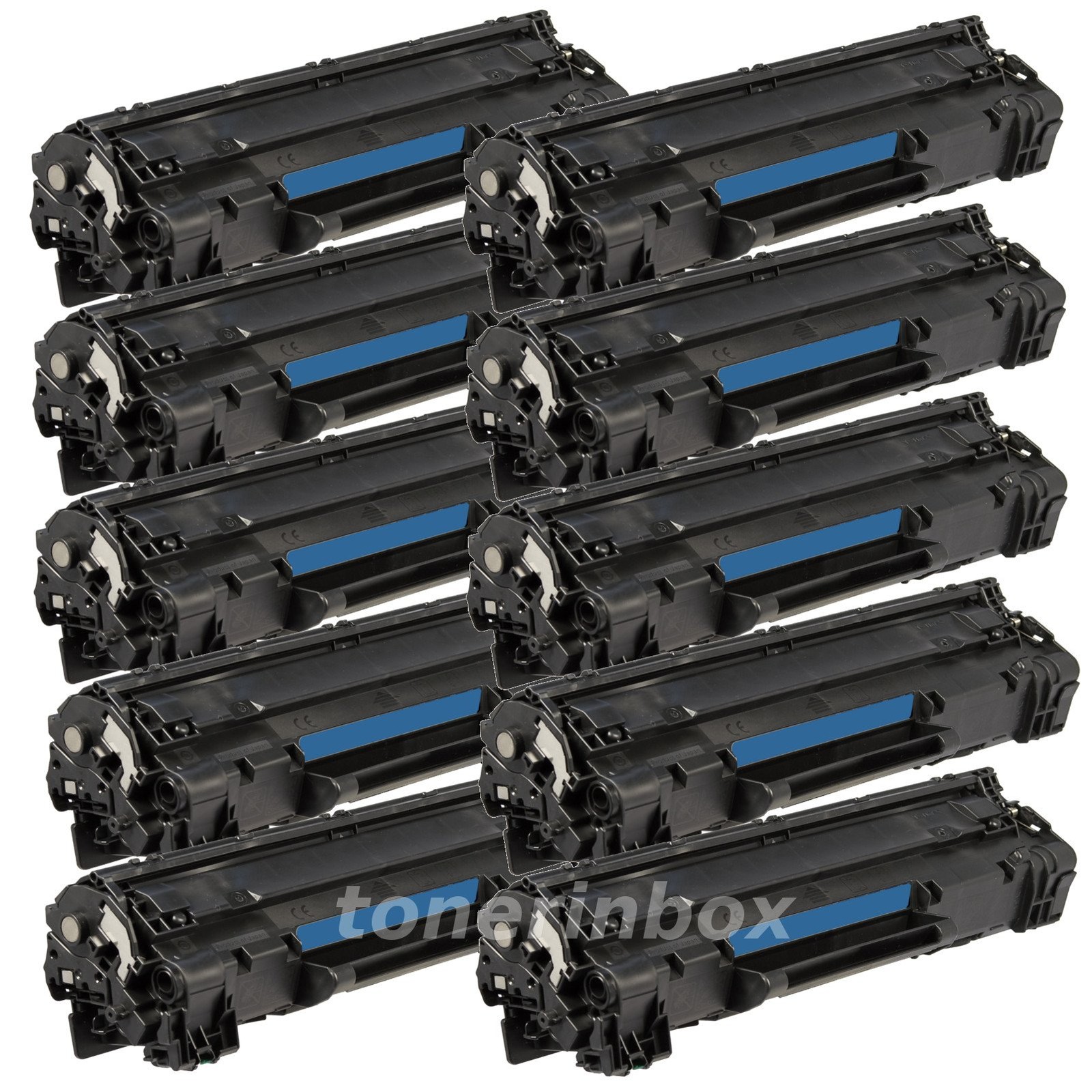 10pk Compatible CF283A 83A Black Toner For LaserJet Pro MFP M127fn M127fw M125nw