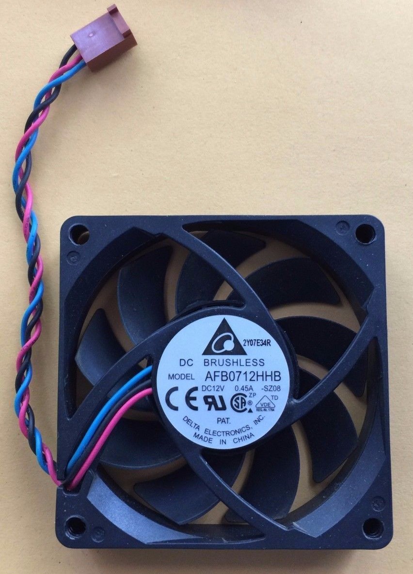 Delta 70x70x15mm 12V 0.45A DC Cooling Fan 3pin Connector AFB0712HHB