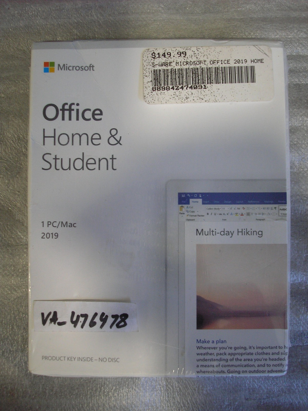Microsoft Office Home & Student 2019 Full Version for 1 PC/MAC (PKC)=BRAND NEW=