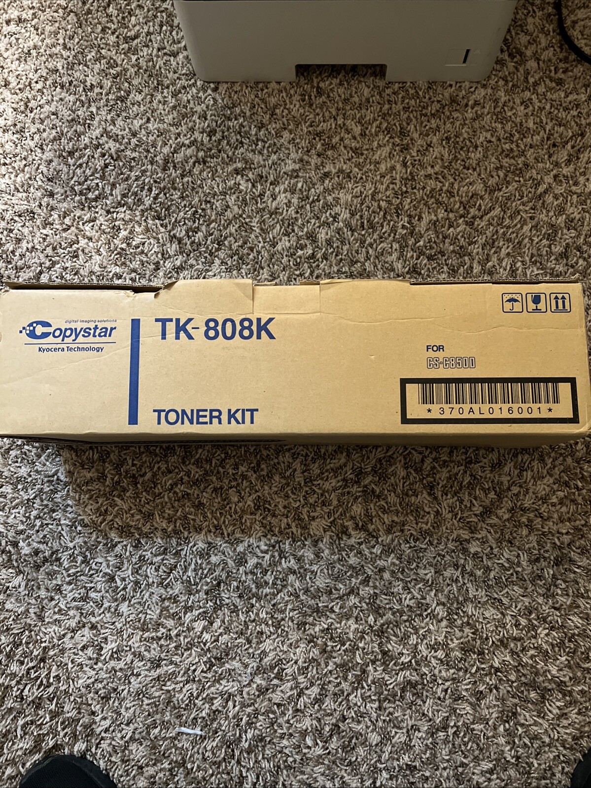 Kyocera Copystar TK-808K Black Toner Cartridge Genuine OEM Original