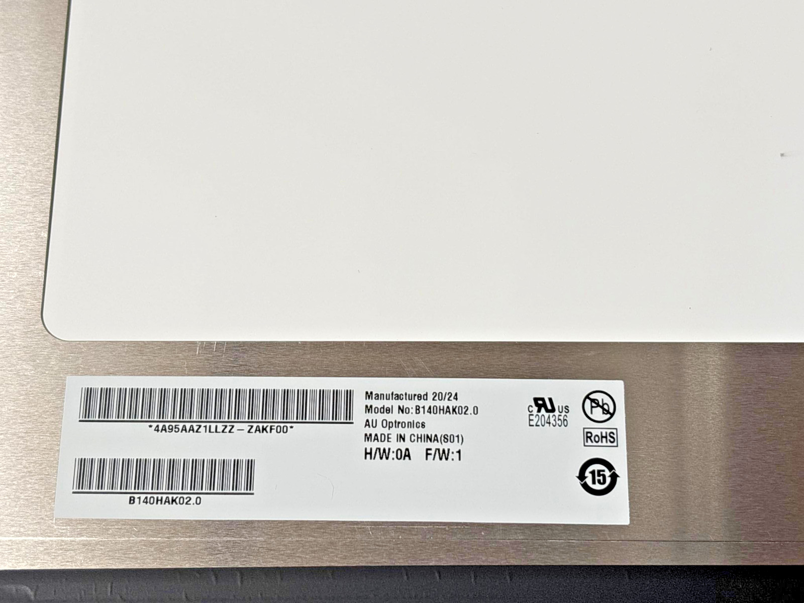 Lenovo 14" 1920x1080 40-Pin LCD Panel for X1 Carbon G1 - AUO B140HAK02