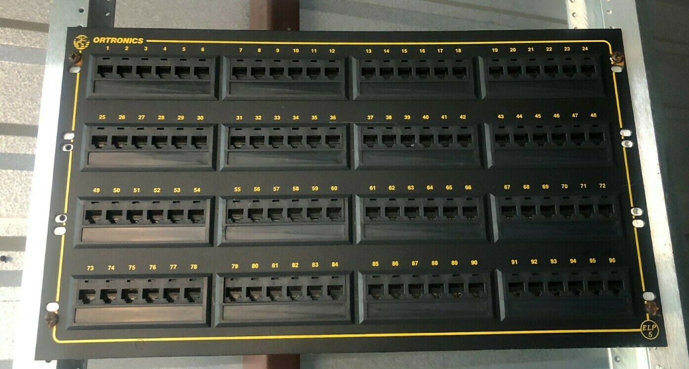 Ortronics 96 PORT ELP 5 OR-851004912 Communication Circuit Rackmount Panel ELP5