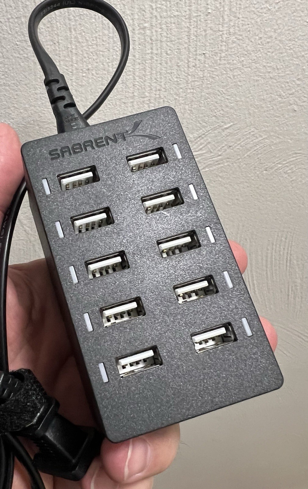 SABRENT  60 Watt, 12 Amps , 10 Ports USB Rapid Charger - AX-TPCS/TU63 *QUALITY *