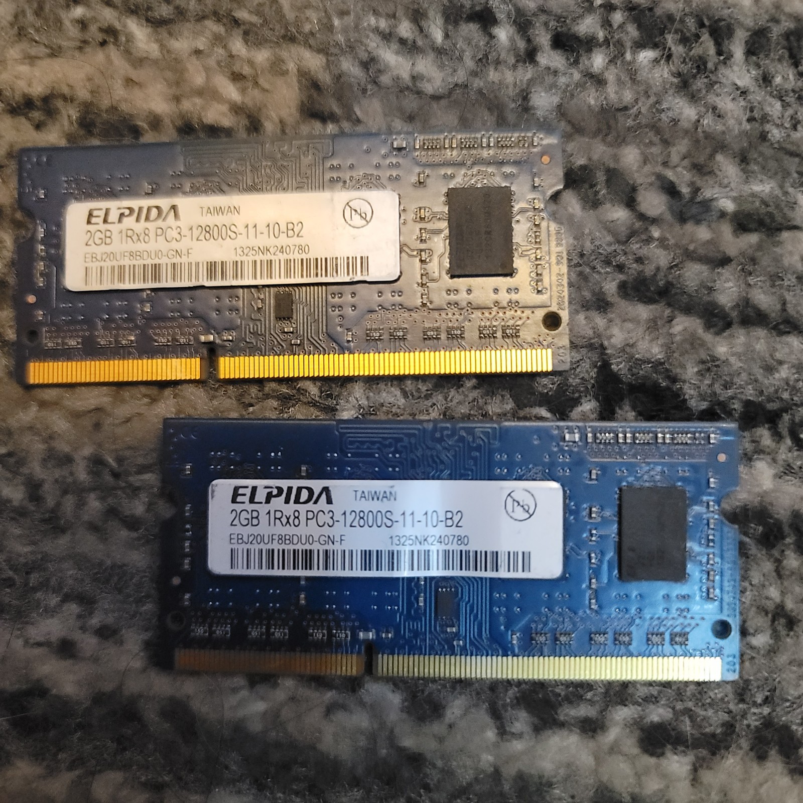 Elpida 4GB (2x2GB) DDR3L SODIMM PC3-12800S 1600MHz Laptop Memory RAM
