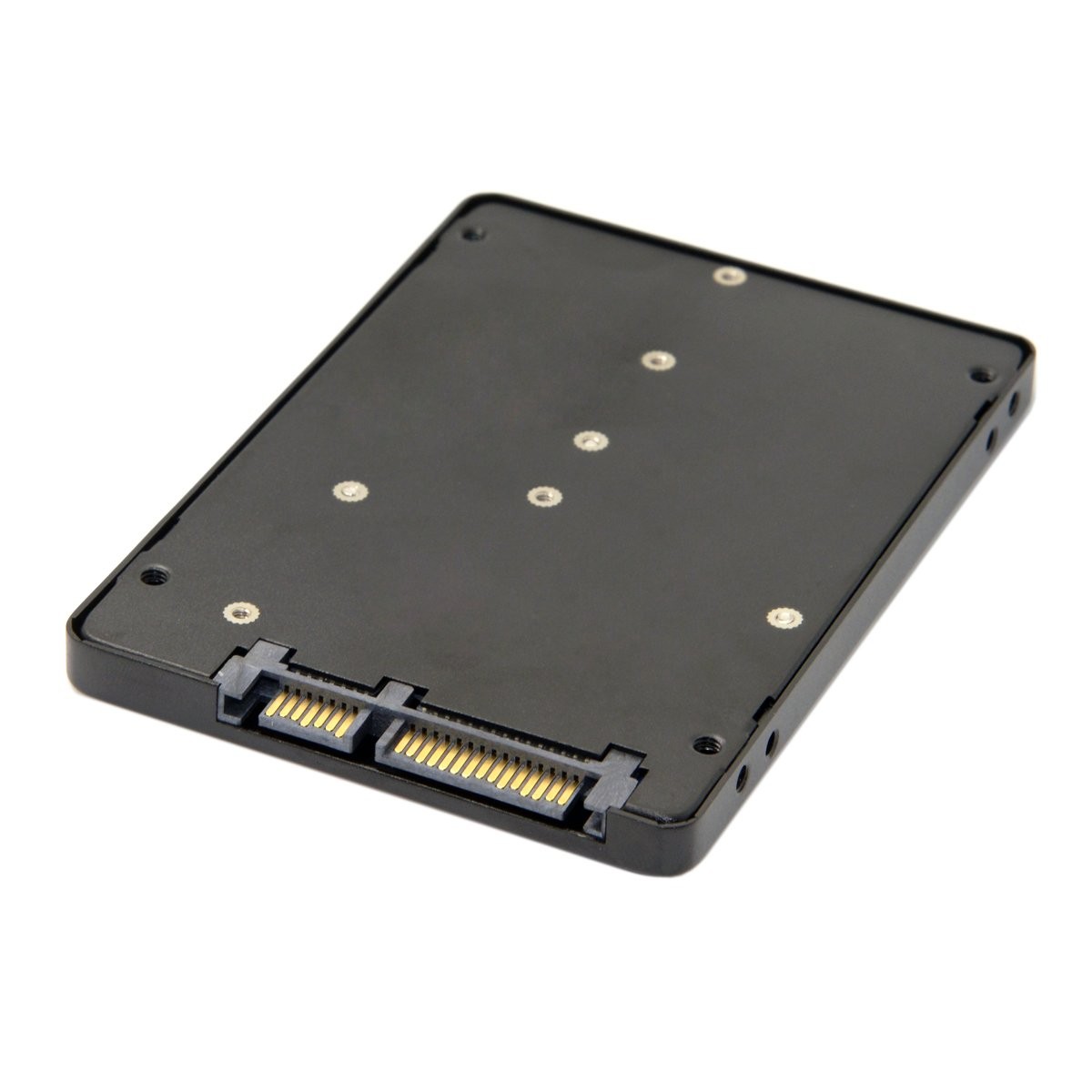 JSER B+M Key Socket 2 M.2 NGFF (SATA) SSD to 2.5 SATA Adapter 2.5", BLACK