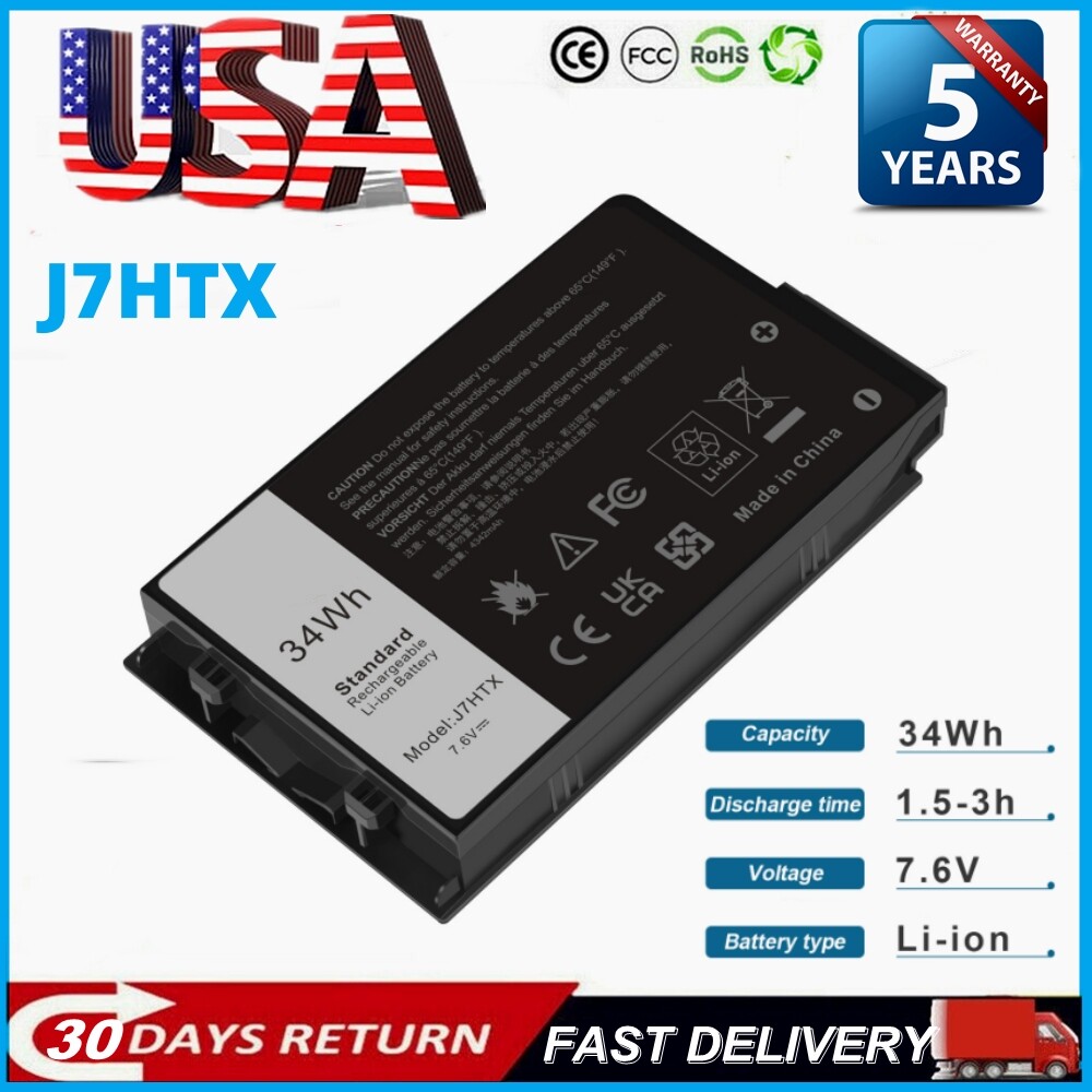 ✅Lot 10 J7HTX Battery For Dell Latitude 12 7212 7202 Rugged Extreme Tablet 7XNTR