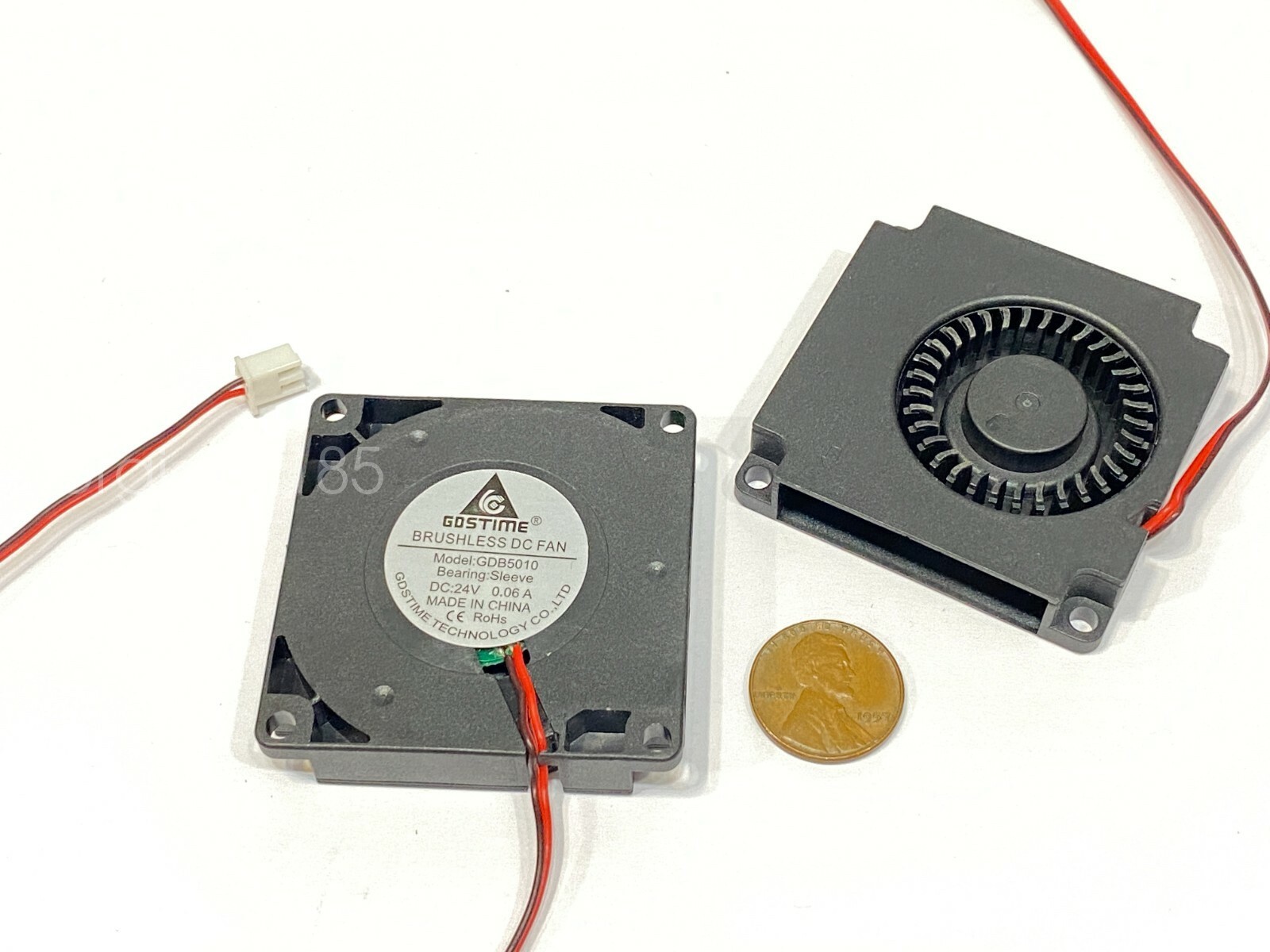 2 Pieces 24V Blower Fan 5010 3d printer ender cooling 50mm 2pin quite silent