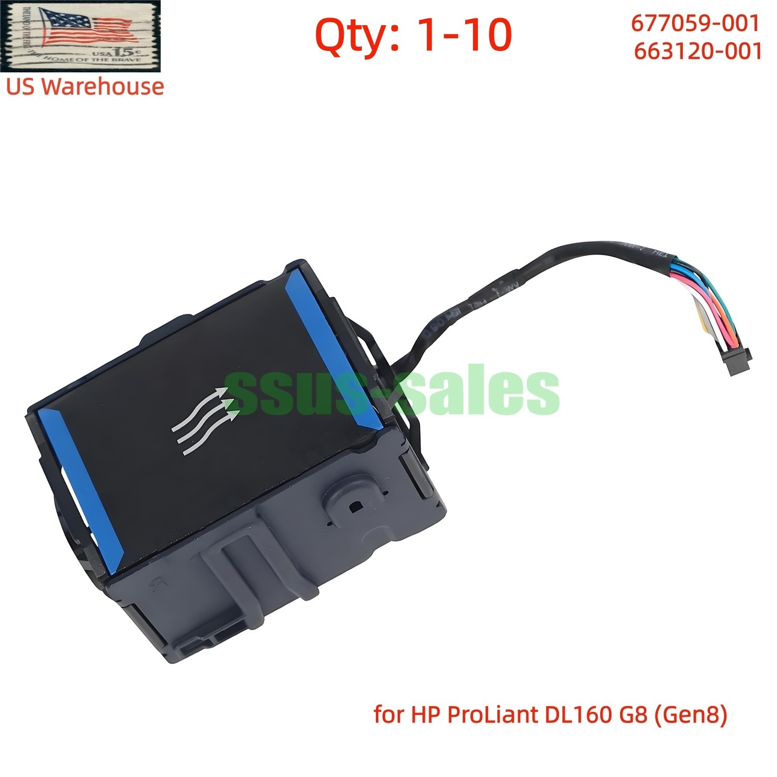 lot 677059-001 663120-001 Cooling Fan GFM0412SS for HP ProLiant DL160 G8 US