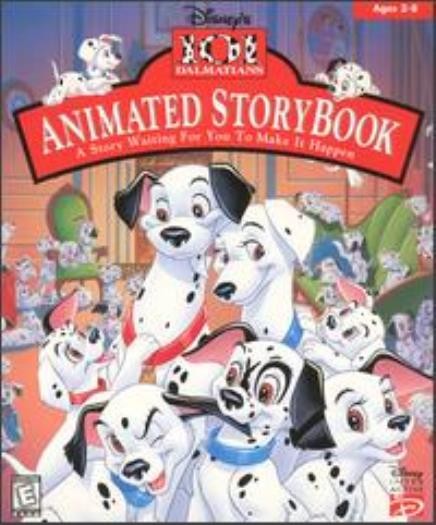 Disneys 101 Dalmations Animated Storybook PC MAC CD learn read puppies dogs game