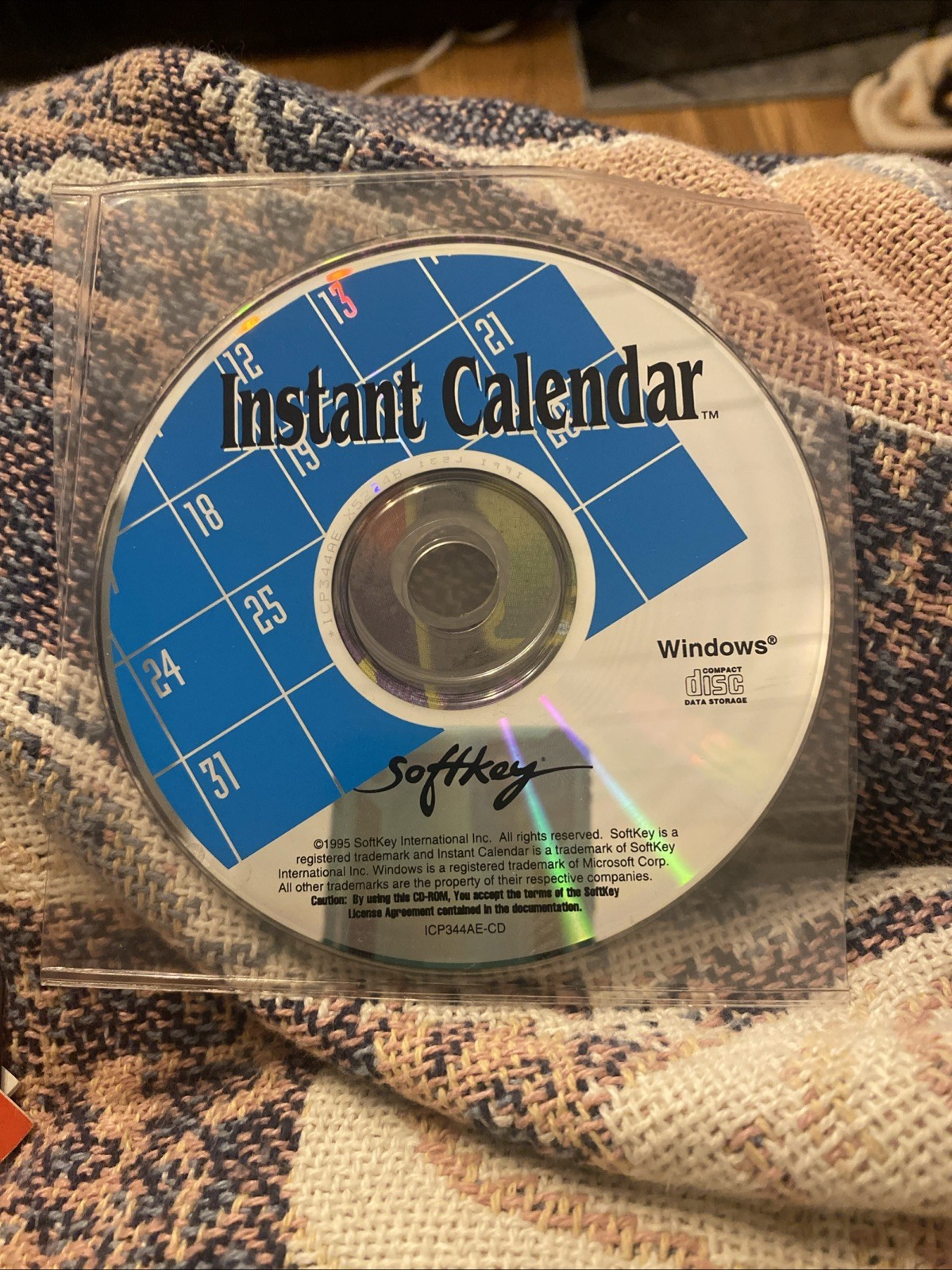 Instant Calendar CD for Windows Softkey 1995 CD