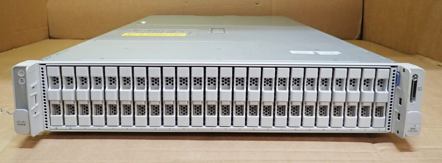 Cisco UCS C240 M5 CTO Server 1-2 2nd Gen Scalable CPU 24-DIMM 24x 2.5" Bay+ RAID