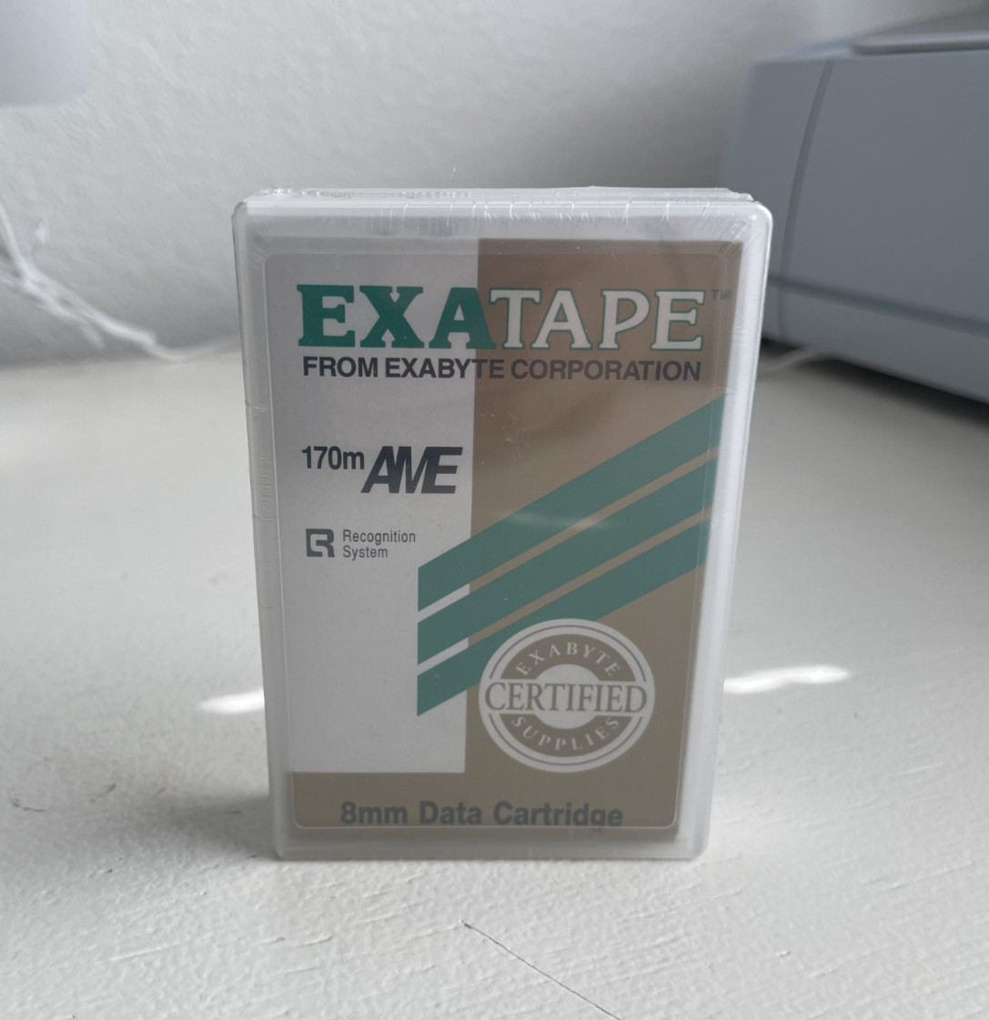 EXATape 8MM 170M AME Data Cartridge from Exabyte NEW
