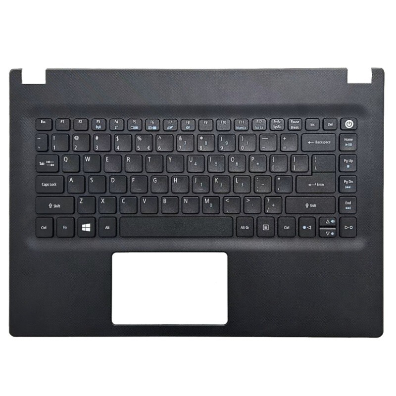 For Acer Travelmate P248-M P248-MG Upper Palmrest Keyboard Black 6B.VBEN2.001