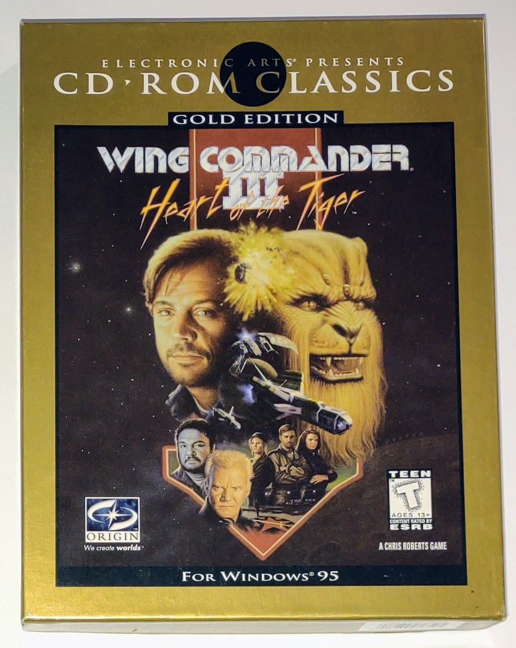 WING COMMANDER III HEART OF THE TIGER GOLD 4-CD 1997 PC COMPUTER GAME WINDOWS 95