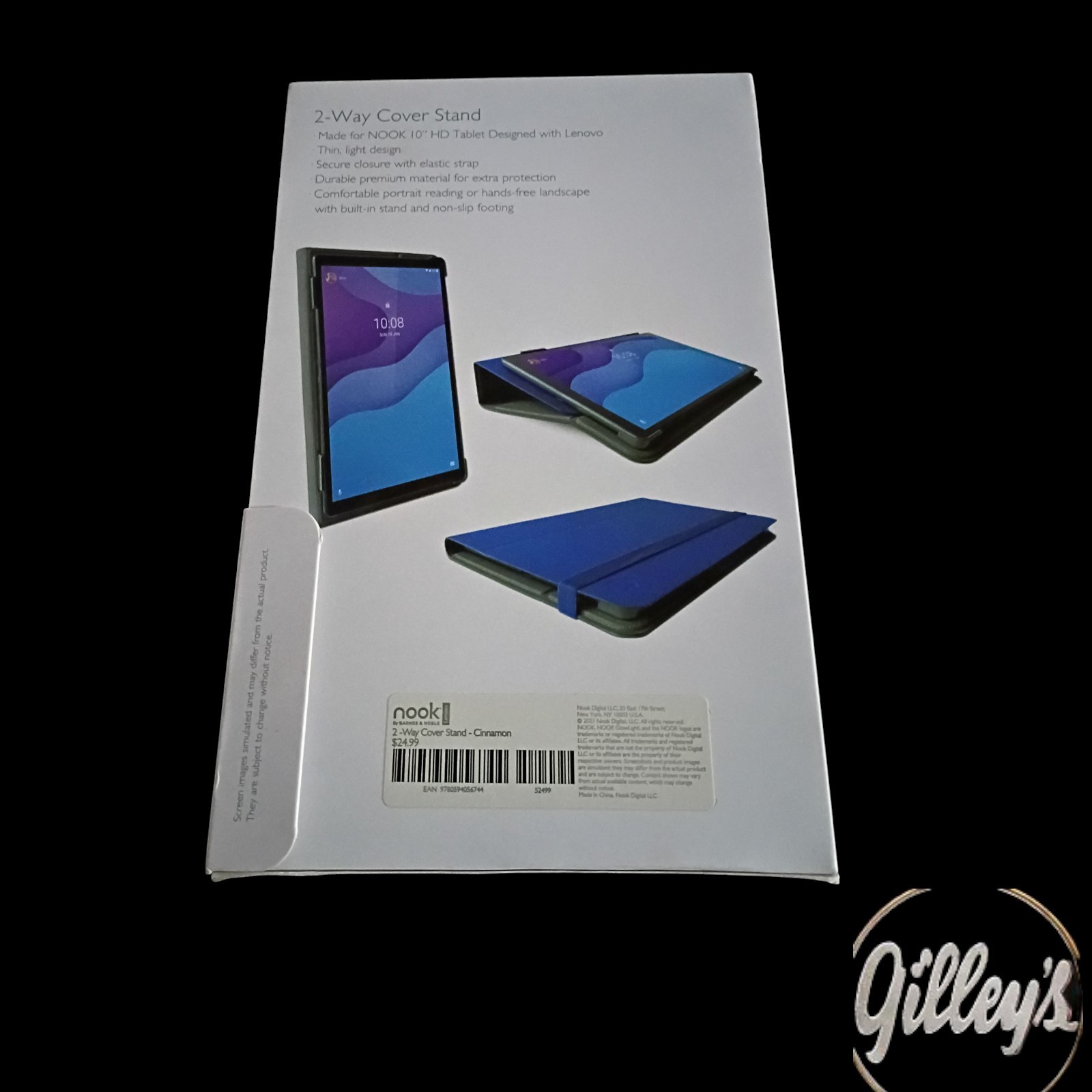 New Nook Cover Stand for 10" HD Lenovo Tablet Cinnamon Color by Barnes & Noble
