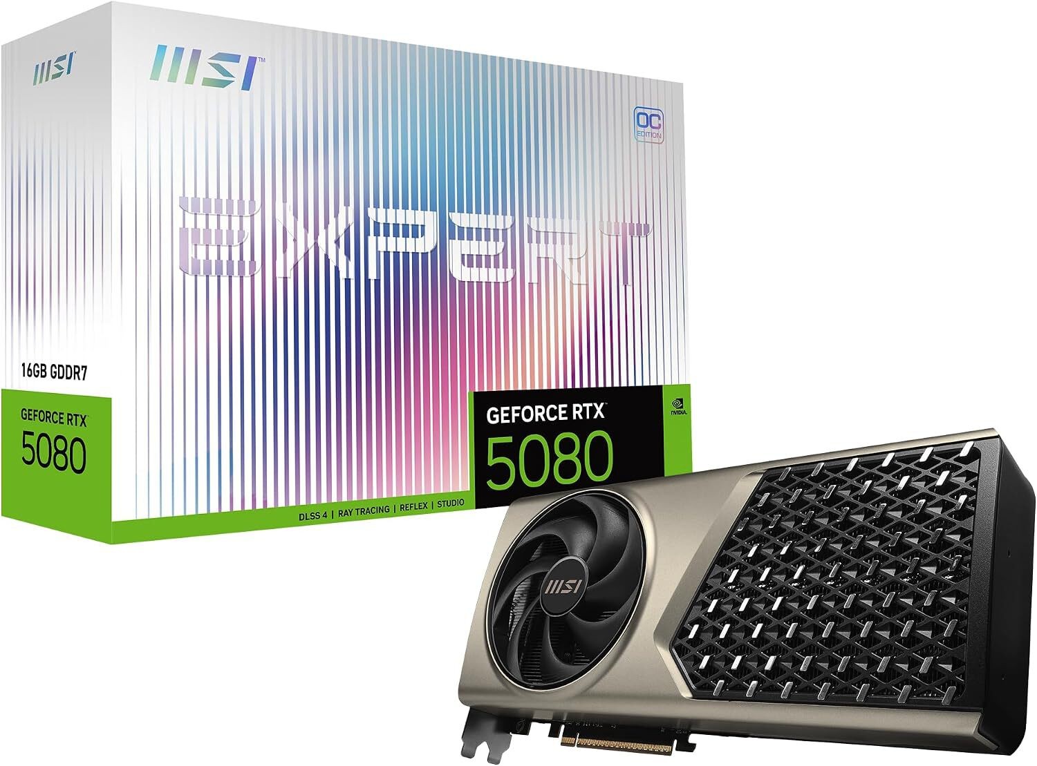 msi Gaming RTX 5080 16G Expert OC Graphics Card (RTX-5080-16G-EXPERT-OC) - NEW