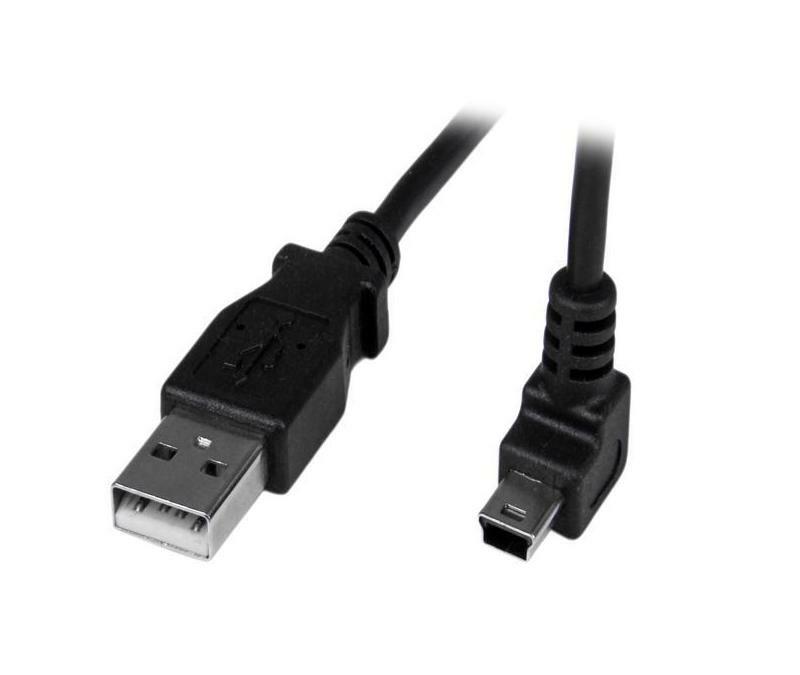 Brand New 2ft USB 2.0 A male to Up Angle Mini B USB cable