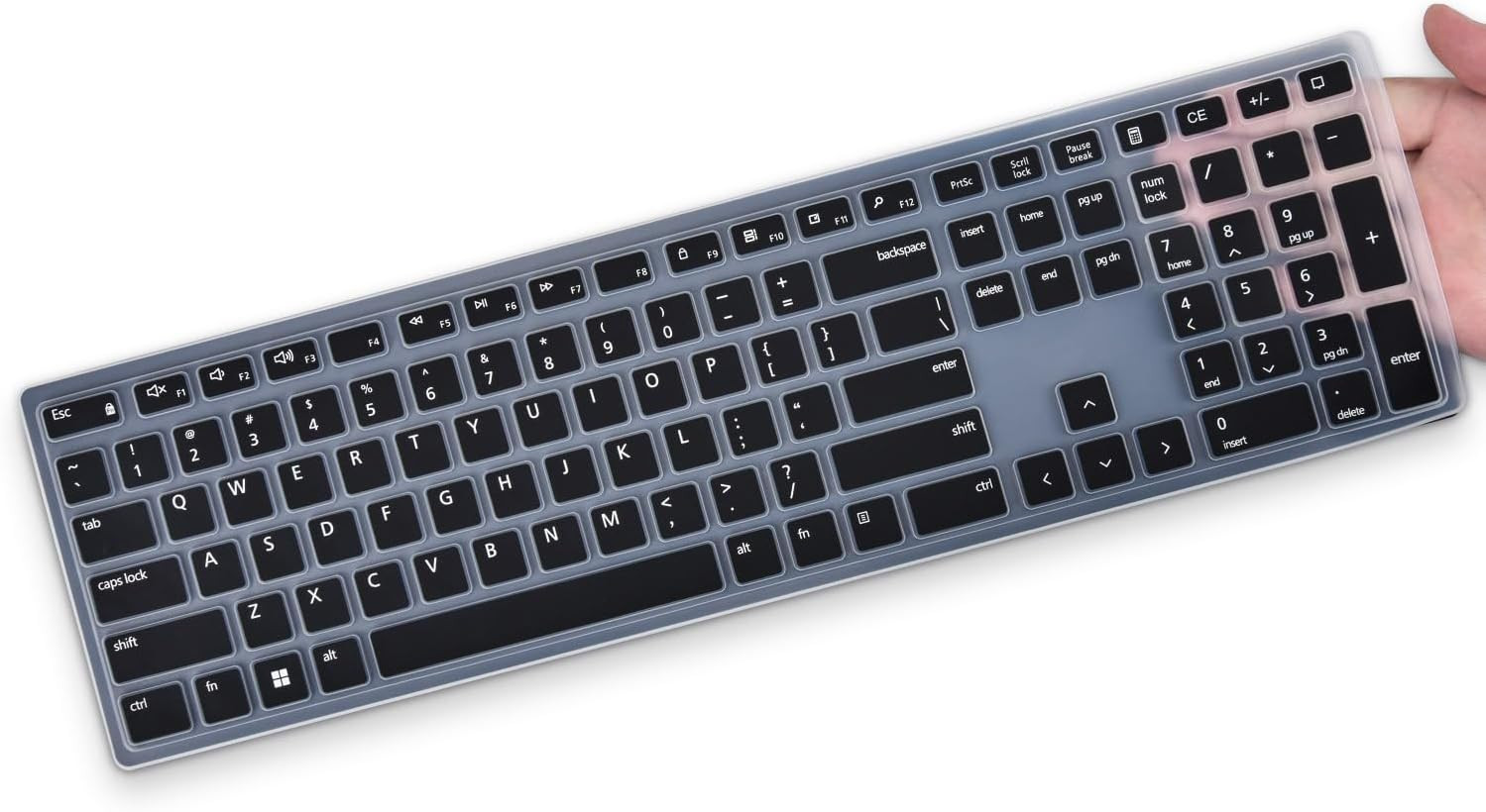 Keyboard Cover Skin for Dell Wireless Keyboard KM5221W KM7321W/KM520 KM720