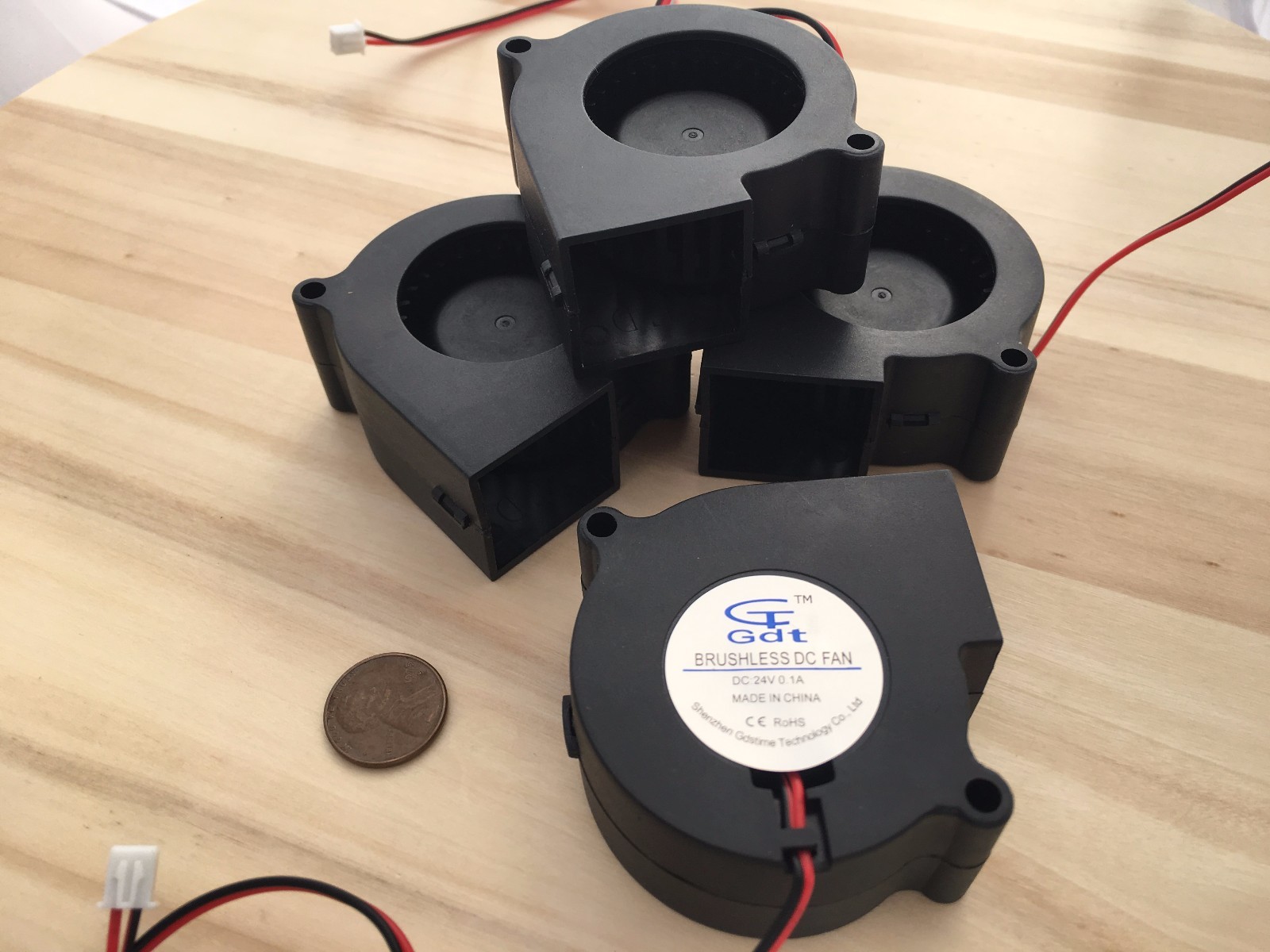 4 Pieces 60mm 24v fan Brushless Exhaust Centrifugal Blower 6028 Gdstime C36
