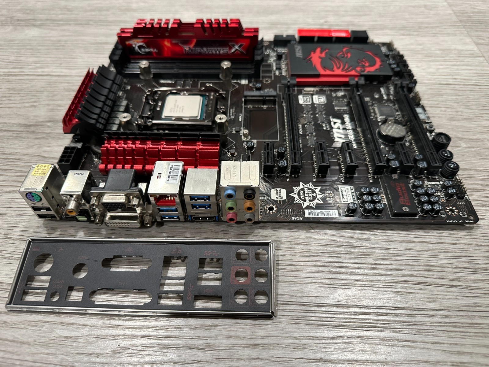 MSI Z87-GD65 GAMING, LGA 1150 Motherboard+ Intel Core i7- 4770K &16GB Ram