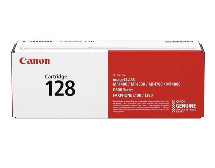 Canon Genuine 128 Black Toner Cartridge Compatible with MF4450, MF4770n, MF4570