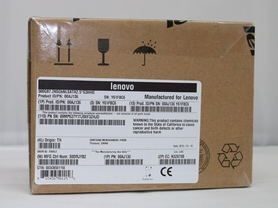 Lenovo 00AJ136 - 500GB 7.2K 6Gbps NL SATA G3HS HDD (FRU 00AJ137)