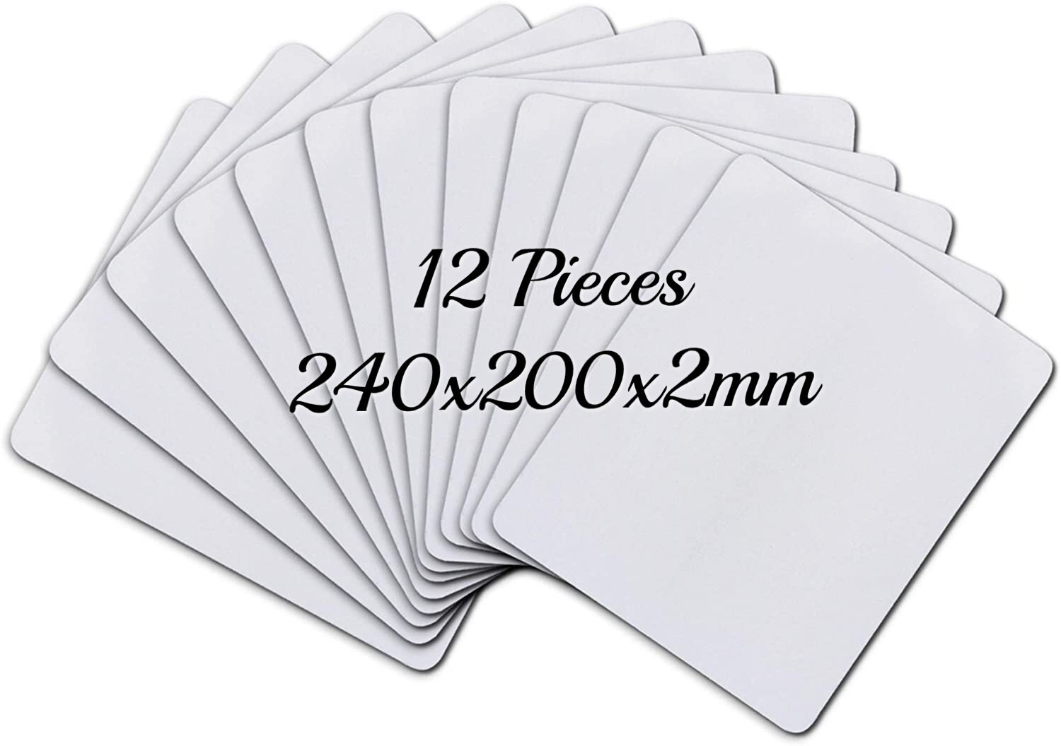A-SUB Sublimation Blank Mouse Pads 9.4x7.9 in 12PK Large Extended Gaming Pads
