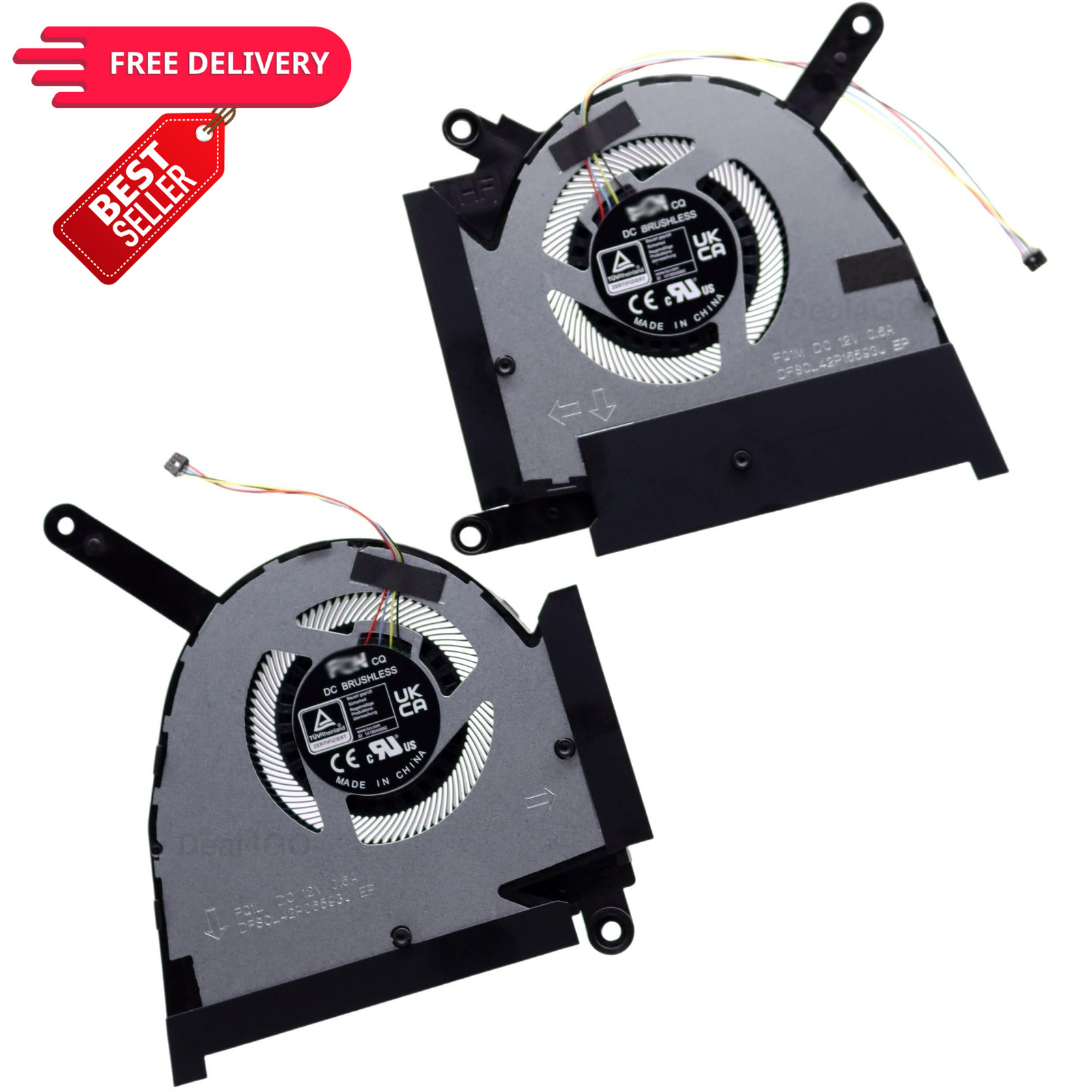 Deal4GO 12V CPU GPU Graphics Cooling Fan Replacement for ASUS FX517 FX517ZM...