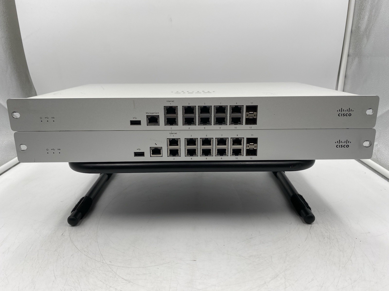 Lot of 2 Cisco Meraki MX84-HW 12 Port Cloud Managed Security Appliance UNCLAIMED