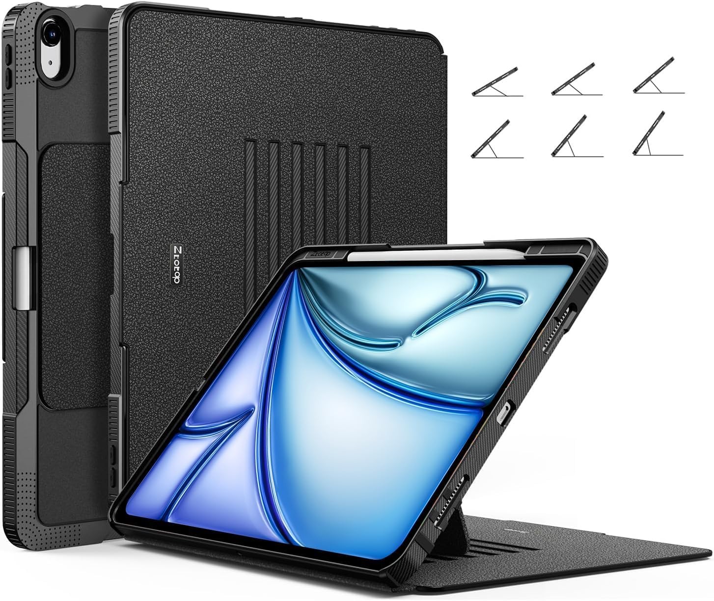 Case for iPad Air 13 Inch (M4/M3/M2), Auto Wake/Sleep, Multiple Viewing Angles