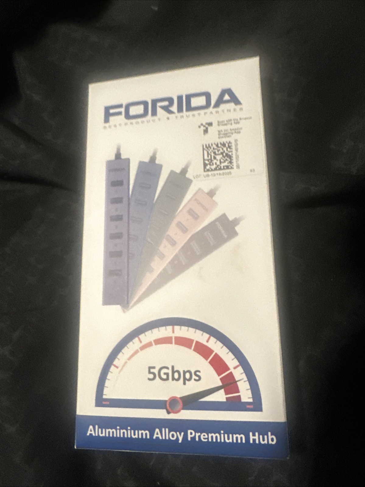 Forida Aluminium Alloy USB Hub 7-Port 5Gbps Multicolor Splitter Box