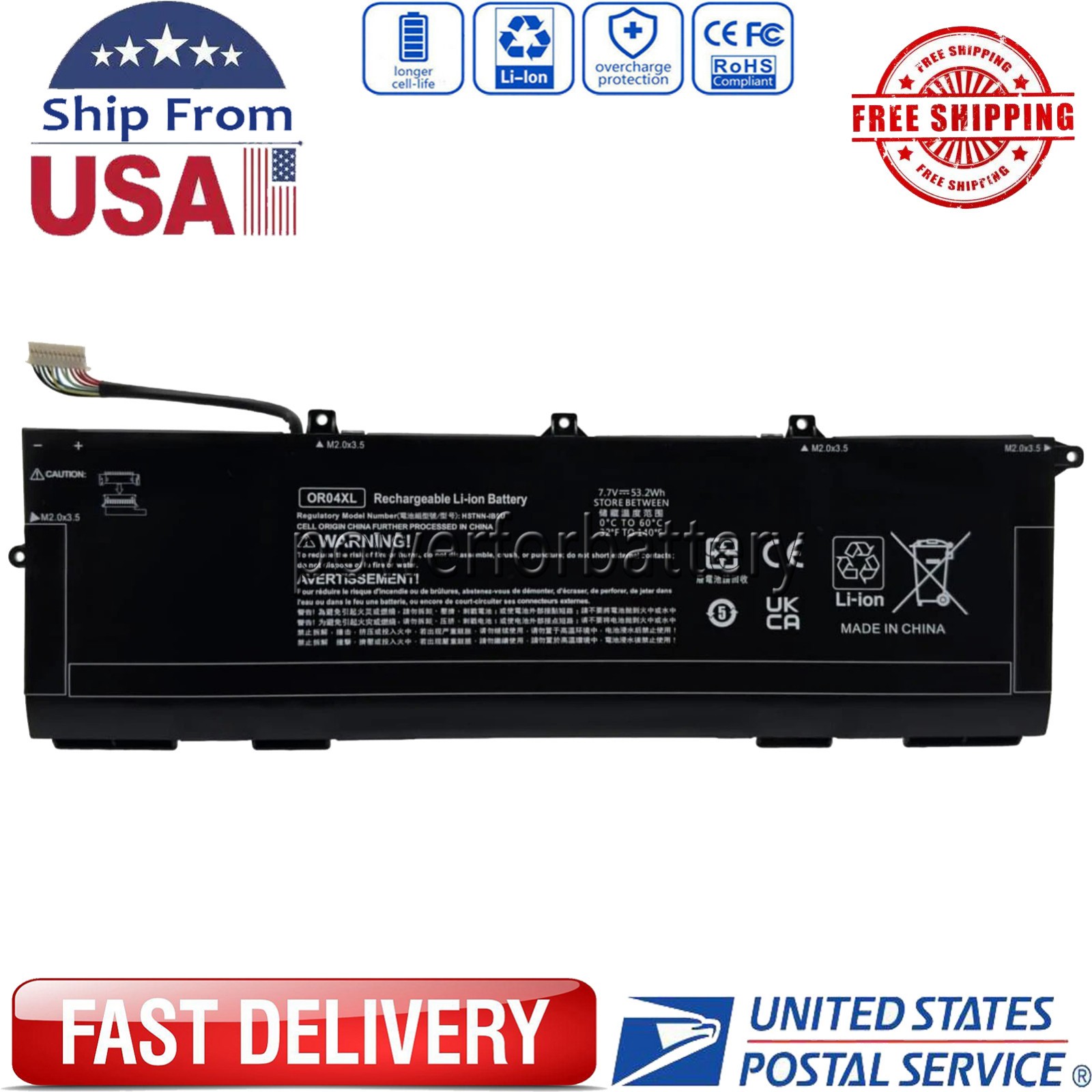 OR04XL Battery For HP ZHAN X 13 G2 HSTNN-DB9C HSTNN-IB8U L34449-005 L34209-2B1