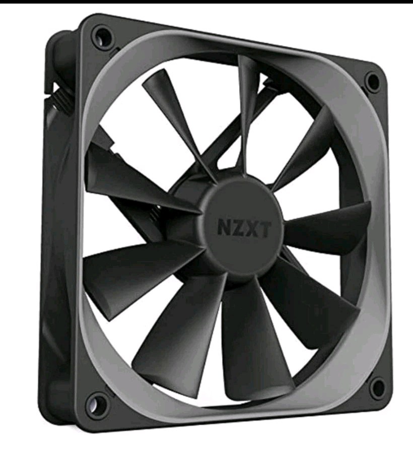 NZXT AER F 140mm Winglet Designed Fan Blades Fluid Dynamic Bearings PWM Airflow.