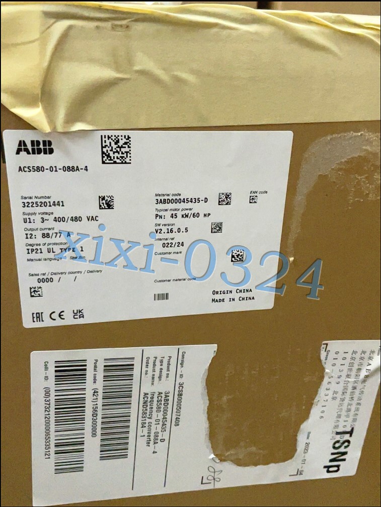 1pcs NEW ABB ACS580-01-088A-4 frequency converter DHL shipping