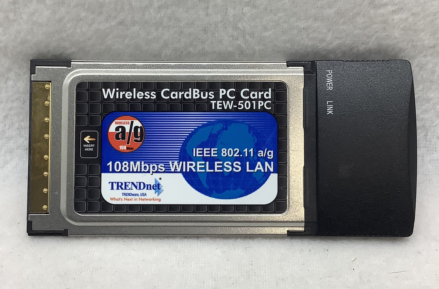 TRENDnet TEW-501PC 108Mbps 802.11a/g Wireless LAN CardBus PC Adapter