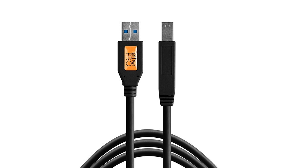 NEW-Tether Tools SuperSpeed USB 3.0 Male A- Male B Printer Cable-15'/4.6m- Black