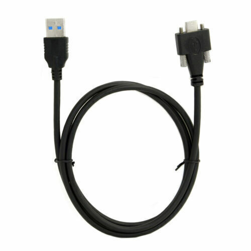 USB 3.1 Type-C Dual Screw Locking to Standard USB3.0 Data Cable Panel Mount Type