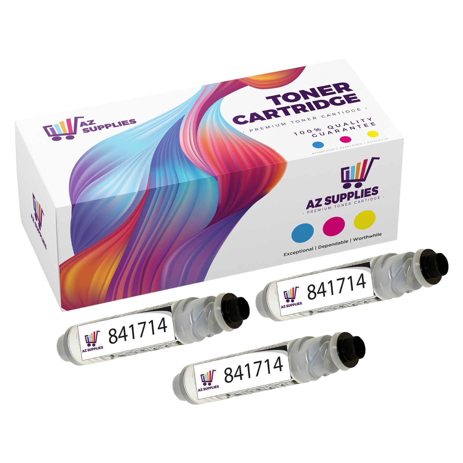 3PK 841714 841767 Black Toner Cartridge Compatible for Ricoh Aficio MP 301SPF
