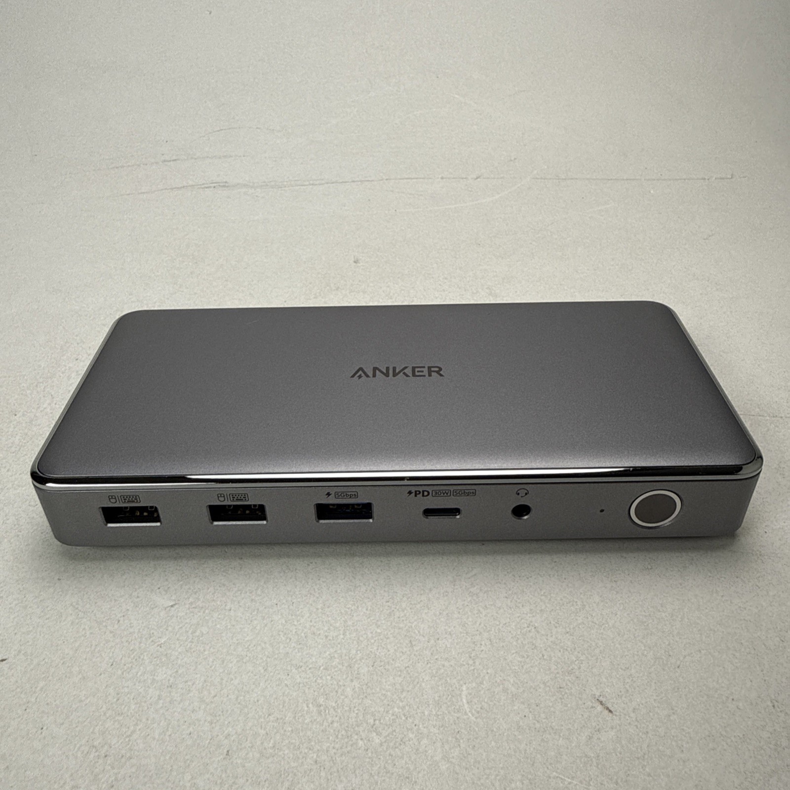 Anker 563 USB-C Hub 10-in-1 Dual HDMI Ethernet No AC Adapter UNTESTED READ