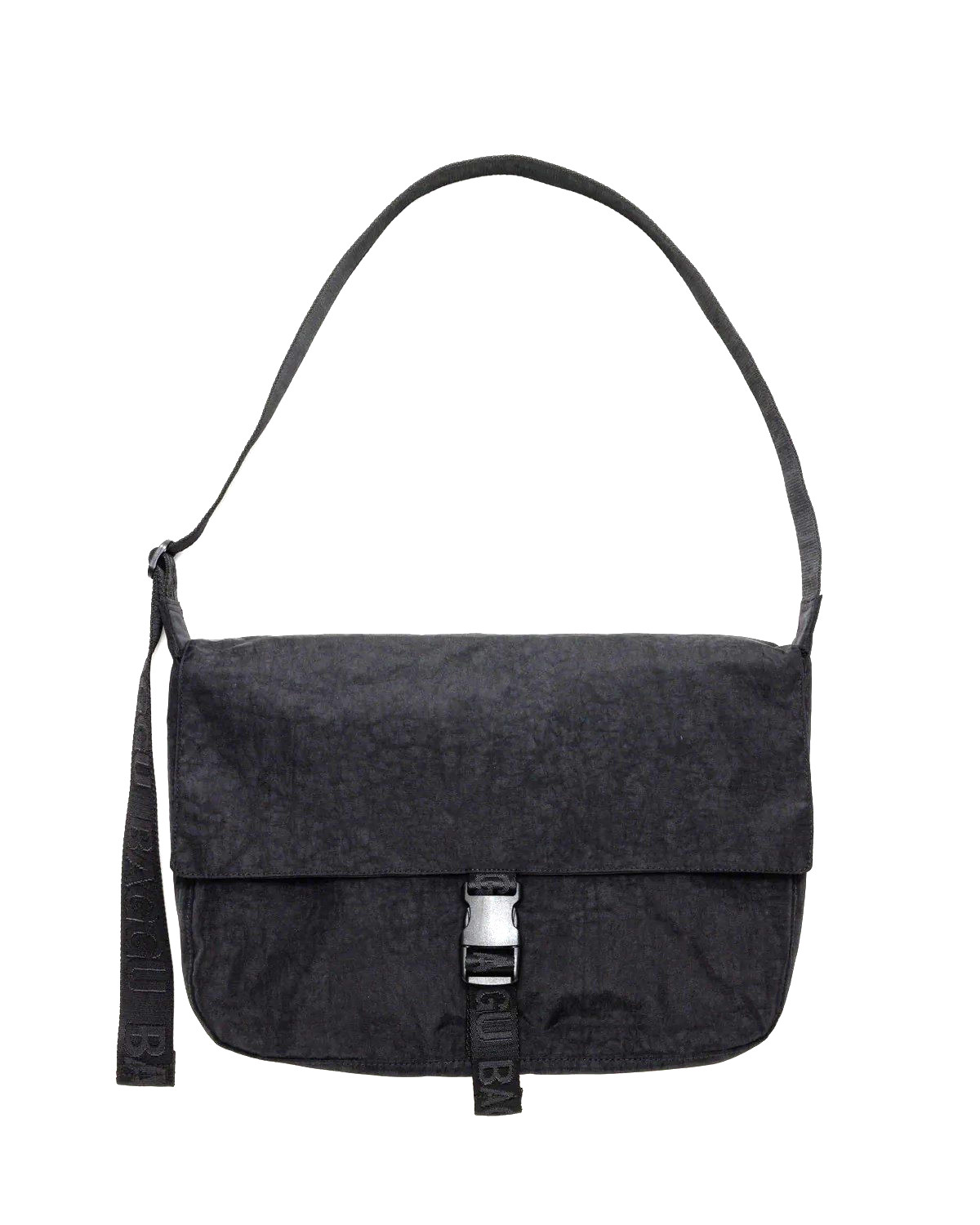 BAGGU Nylon Sport Messenger Bag in Black, Fits 13/14 inch laptop