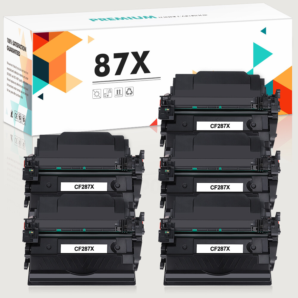 5pk toner replace for HP Enterprise Flow MFP M527c M506dh Printer CF287X