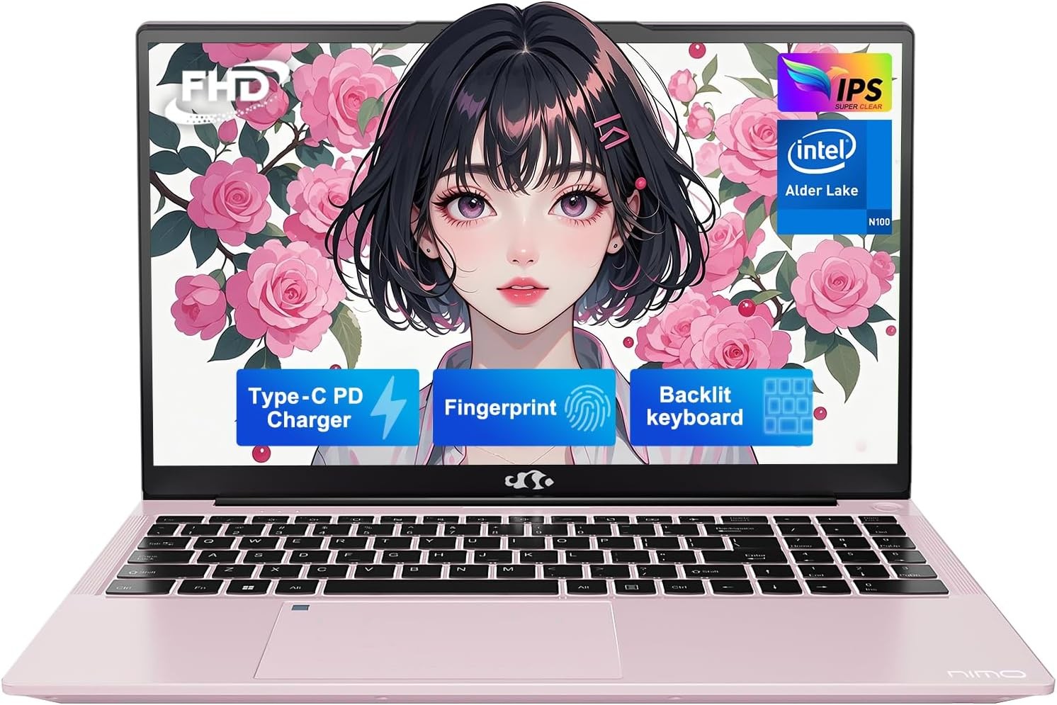 NIMO 15.6 IPS FHD-Laptop, 16GB RAM 1TB SSD Intel Pentium Quad Core N100