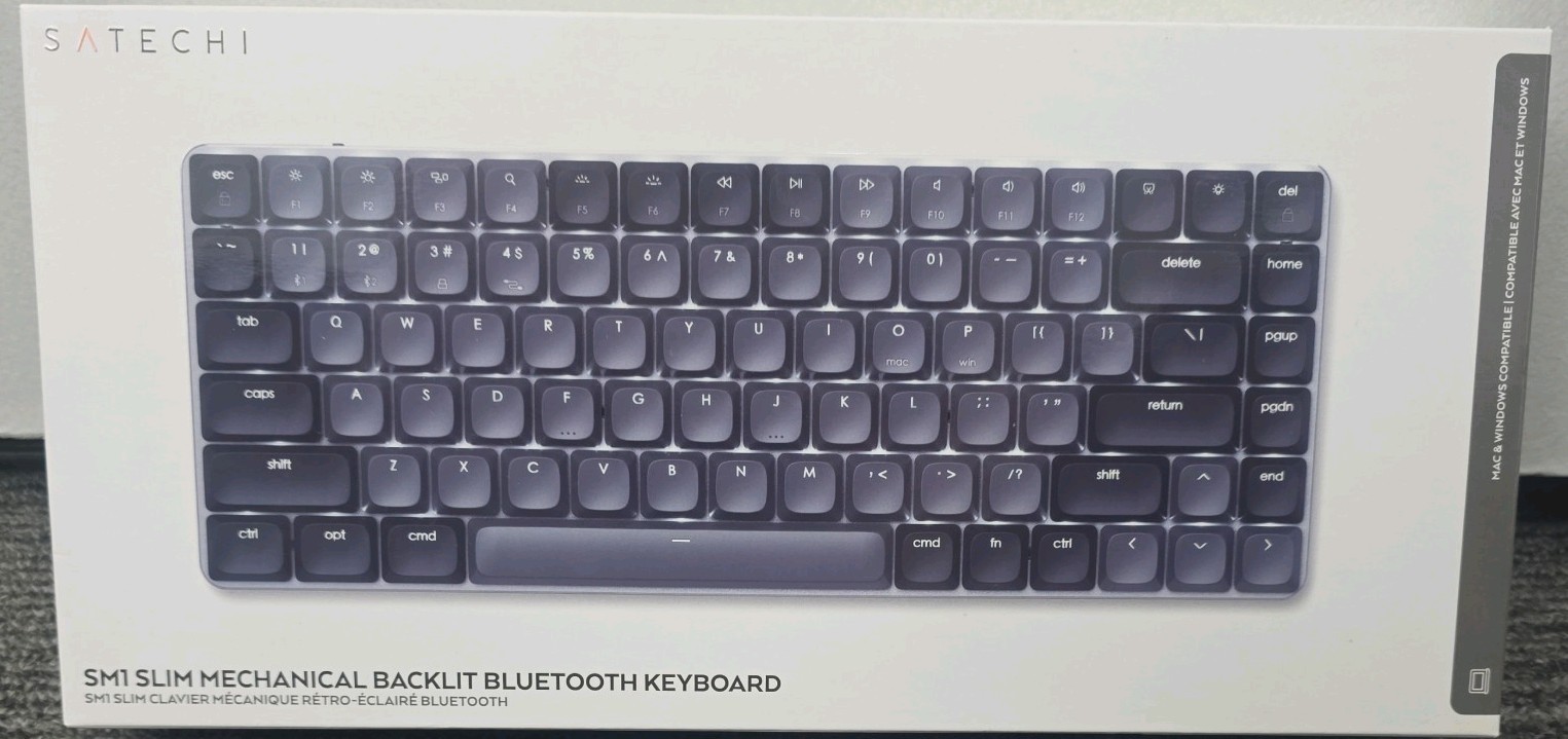 SM1 Slim Mechanical Backlit Bluetooth Keyboard