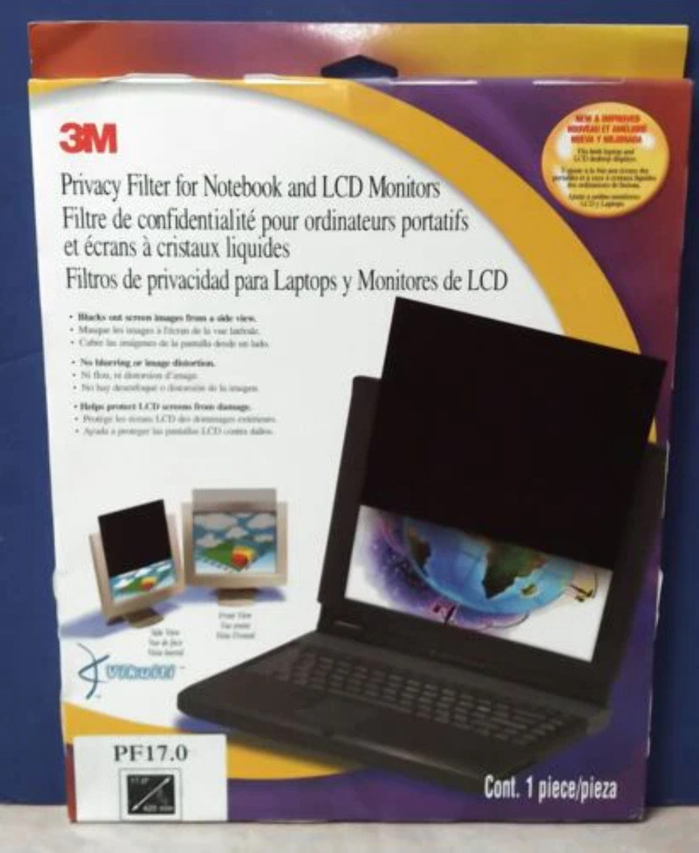 3M 17.0 Notebook Laptop Monitor Privacy Filter Brand New Sealed