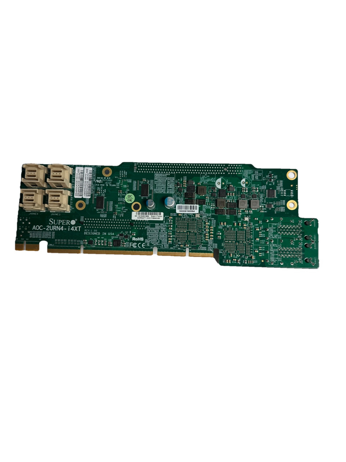 Supermicro AOC-2URN4-I4XT Intel X540 PCI Express x8 2U Ultra Riser