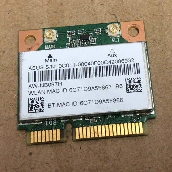 Asus AW-NB097H Atheros AR5B225 WiFi Wireless Card  #142 /10